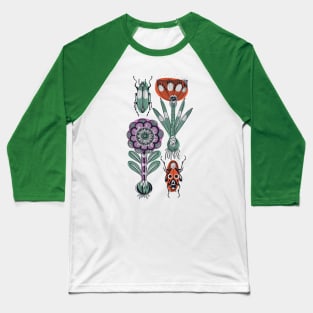 Floral Bugs Baseball T-Shirt